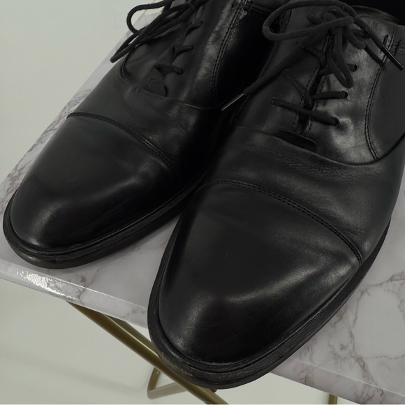 ECCO Black Vitrus Cap Toe Lace Up Comfort Oxford Dress‎ Shoes Sz 11 US Classic main image 8